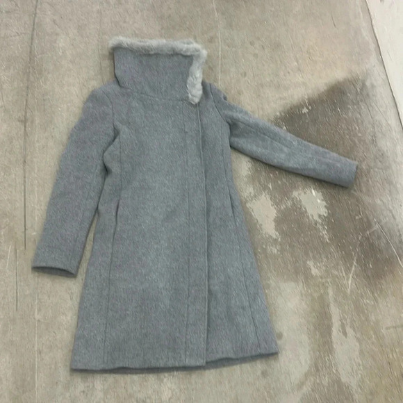 Wool blend club monaco pea coat - Picture 1 of 7